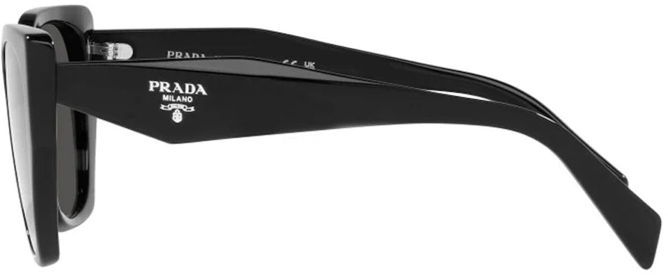 Prada Cermin Mata Hitam Tidak Sekata dengan Logo - Gaya Fesyen Unisex. PR19ZS1AB5S0 Details for Prada Cermin Mata Hitam Tidak Sekata dengan Logo - Gaya Fesyen Unisex. PR19ZS1AB5S0