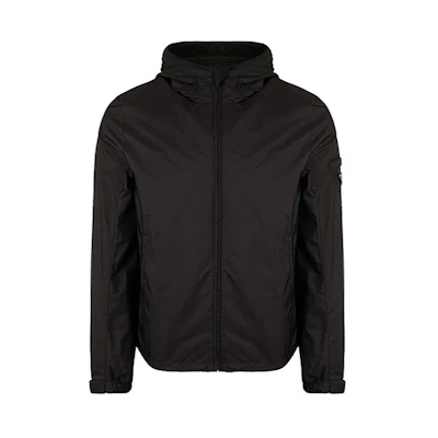 PRADA Black Logo Hooded Jacket SGB119-Q04-F0002