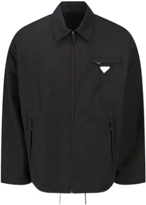 Prada 黑色標誌拉鍊休閒寬鬆長袖外套 SGN889-U43-F0002-S-232 Order Prada 黑色標誌拉鍊休閒寬鬆長袖外套 SGN889-U43-F0002-S-232