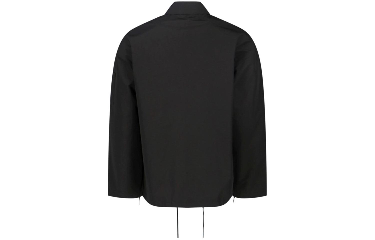 Lookbook Prada 黑色標誌拉鍊休閒寬鬆長袖外套 SGN889-U43-F0002-S-232