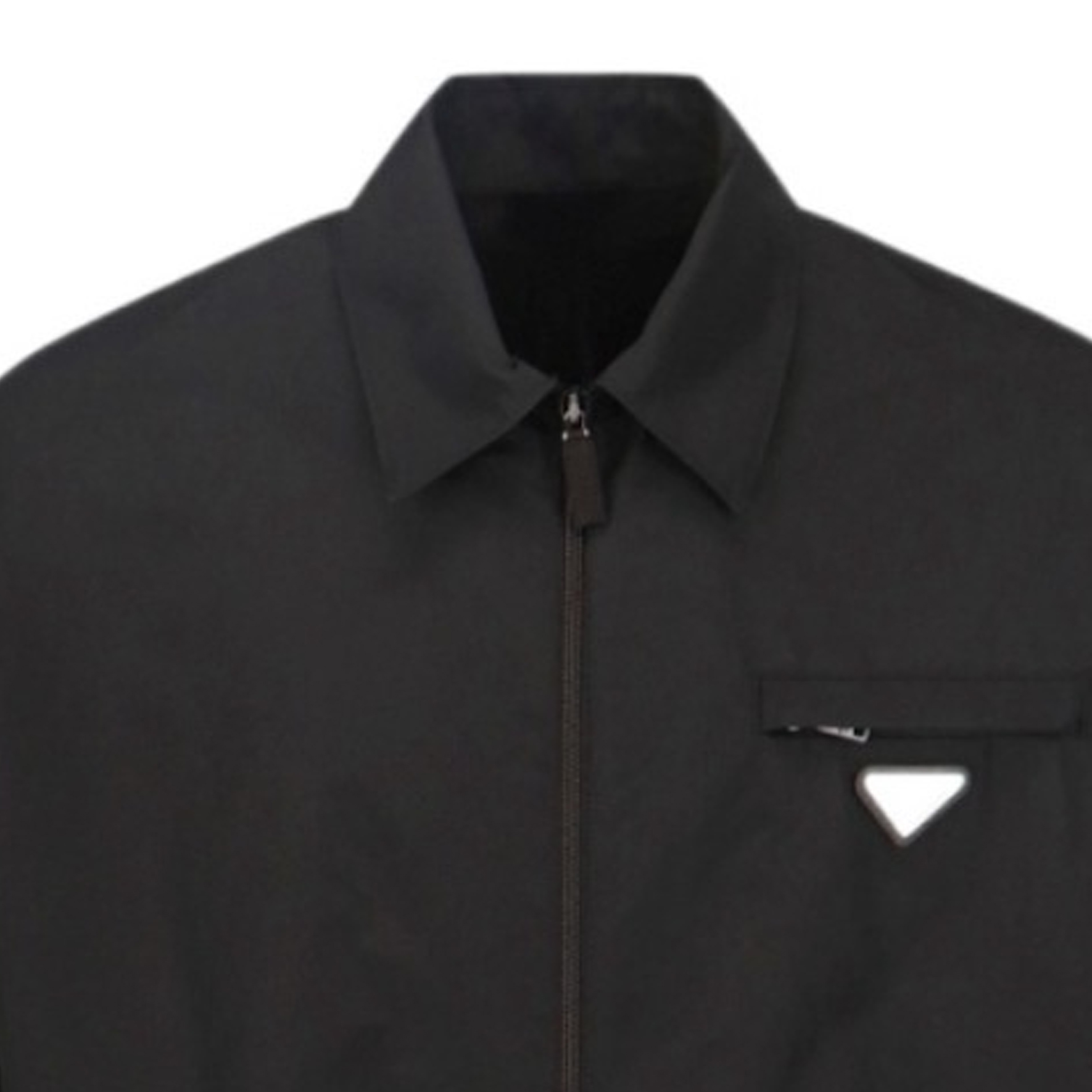 Purchase Prada 黑色標誌拉鍊休閒寬鬆長袖外套 SGN889-U43-F0002-S-232