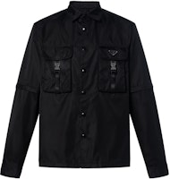 PRADA Black Long-Sleeve Loose Fit Button-Up Shirt SC548-1WQ8-F0002-S-212 PRADA Black Long-Sleeve Loose Fit Button-Up Shirt SC548-1WQ8-F0002-S-212