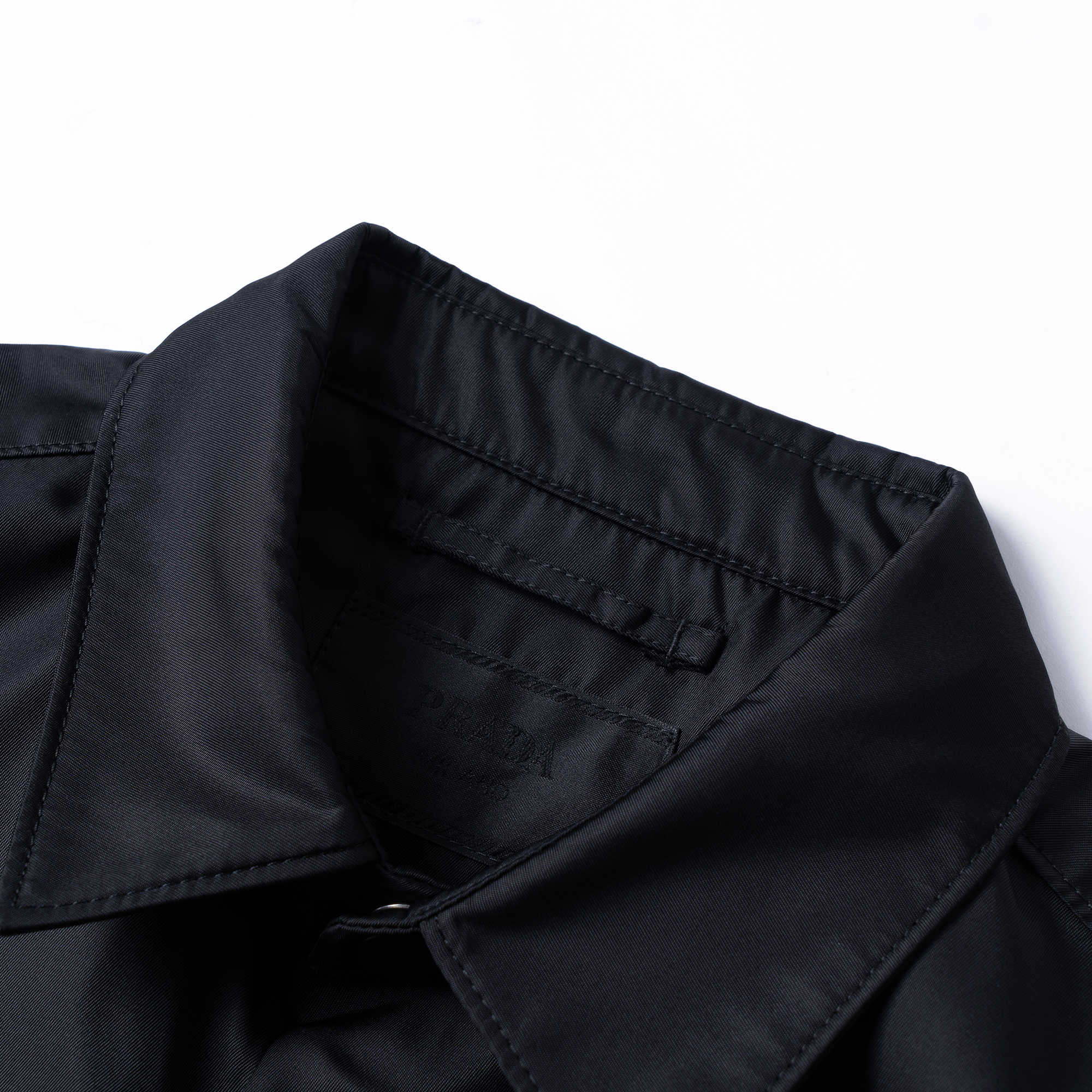 Sizing PRADA 黑色長袖寬鬆版型襯衫 SC548-1WQ8-F0002-S-212