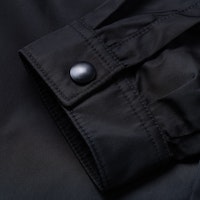 Cheap PRADA Kemeja Hitam Lengan Panjang Longgar Kancing Depan Pria. SC548-1WQ8-F0002-S-212