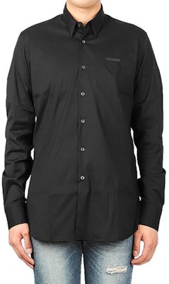 Camisa PRADA Negra Manga Larga de Mezcla de Algodón Elástico. UCN259-F62-F0002 Purchase Camisa PRADA Negra Manga Larga de Mezcla de Algodón Elástico. UCN259-F62-F0002