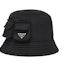 Buy PRADA Black Metal Logo Bucket Hat for Men. 2HC3502DMI
