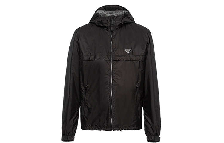 Order PRADA Black Minimalist Recycled Nylon Sports Jacket SGB460-1WQ9-F0N5A-S-202