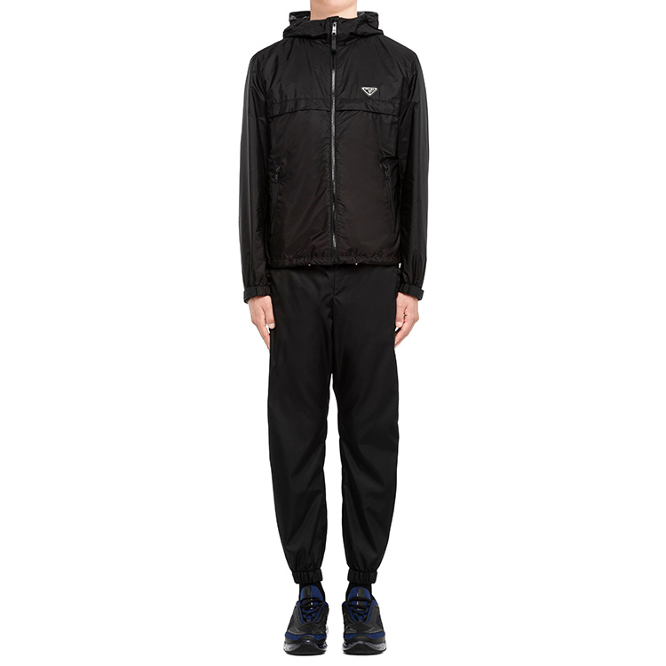 Lookbook PRADA Black Minimalist Recycled Nylon Sports Jacket SGB460-1WQ9-F0N5A-S-202