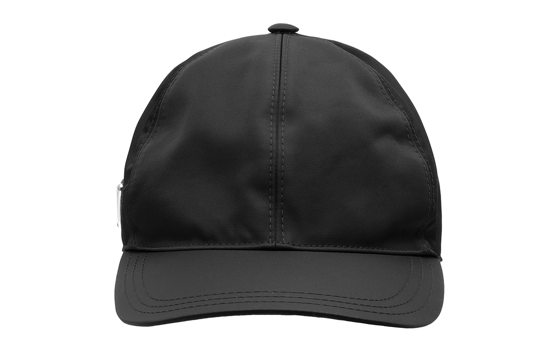 Lookbook PRADA Black Nylon Baseball Cap with Side Triangle Logo Unisex. 2HC2742DMI-F0002