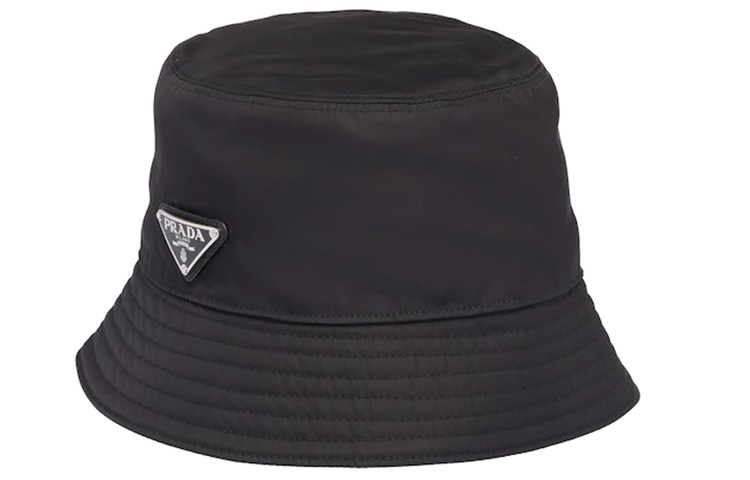 Order PRADA 黑色尼龍漁夫帽 配琺瑯三角形標誌 2HC137-2B15-F0002