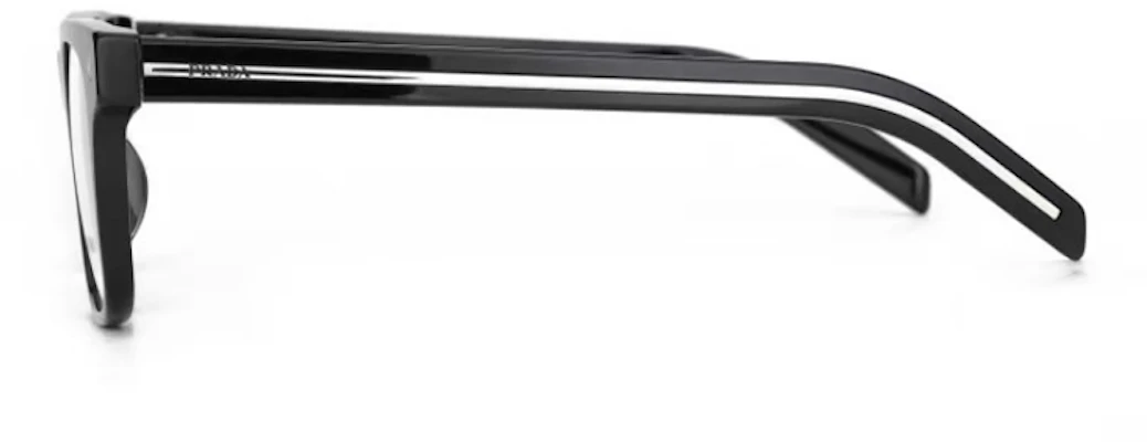 PRADA Cermin Mata Hitam Segi Empat Unisex dengan Aksen Emas dan Rekaan Logo. SPRA13VF-16K1O1 Shop PRADA Cermin Mata Hitam Segi Empat Unisex dengan Aksen Emas dan Rekaan Logo. SPRA13VF-16K1O1