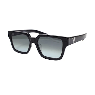 PRADA Black Rectangular Sunglasses for Men SPR03Z-F 1AB-06T
