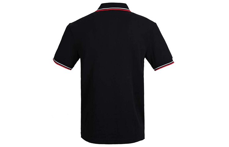 Lookbook 普拉达黑色短袖条纹装饰POLO衫 SJJ887-322-F0AA9