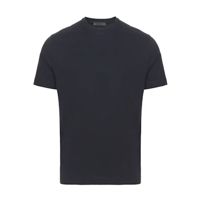 PRADA Black Slim Fit Crew Neck T-Shirt for Men UJM564-710-F0002-S-092