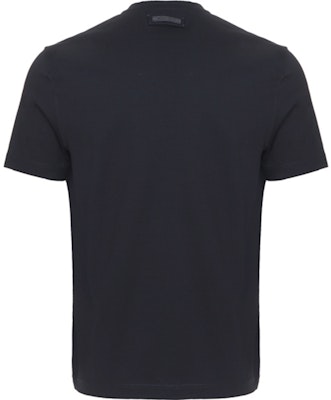 프라다 블랙 슬림핏 남성용 크루넥 티셔츠 UJM564-710-F0002-S-092 Lookbook 프라다 블랙 슬림핏 남성용 크루넥 티셔츠 UJM564-710-F0002-S-092