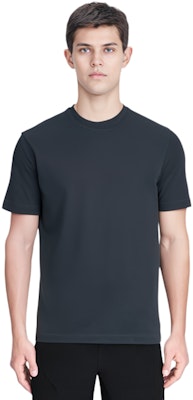 프라다 블랙 슬림핏 남성용 크루넥 티셔츠 UJM564-710-F0002-S-092 Shop 프라다 블랙 슬림핏 남성용 크루넥 티셔츠 UJM564-710-F0002-S-092