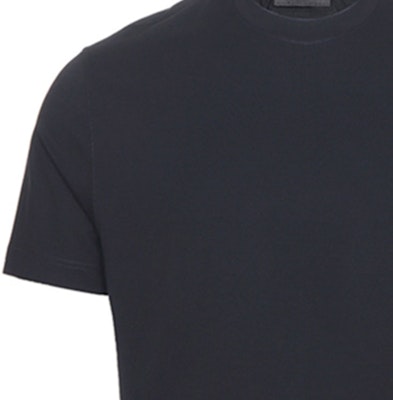 프라다 블랙 슬림핏 남성용 크루넥 티셔츠 UJM564-710-F0002-S-092 Sizing 프라다 블랙 슬림핏 남성용 크루넥 티셔츠 UJM564-710-F0002-S-092