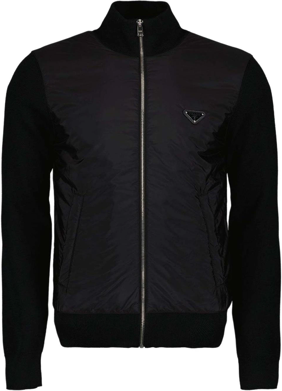 prada-black-solid-color-logo-stand-collar-long-sleeve-jacket-umg-116-u98-f0002