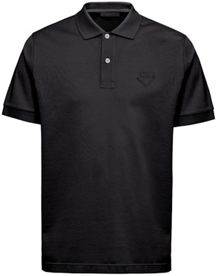 普拉达黑色纯色短袖POLO衫 UJN444XGS-F0002 Buy 普拉达黑色纯色短袖POLO衫 UJN444XGS-F0002