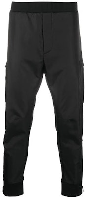 프라다 블랙 솔리드 컬러 유틸리티 카고 팬츠 UJP156S2021R4H-F0806 Order 프라다 블랙 솔리드 컬러 유틸리티 카고 팬츠 UJP156S2021R4H-F0806