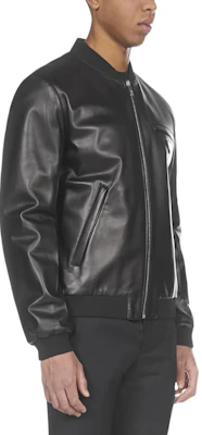 Prada 黑色純色拉鍊長袖飛行夾克 UPW280038-F0002 Purchase Prada 黑色純色拉鍊長袖飛行夾克 UPW280038-F0002