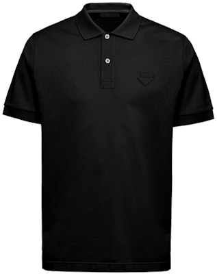 普拉达黑色纯棉直筒短袖POLO衫 UJN444-XGS-F0002-S-181 Buy 普拉达黑色纯棉直筒短袖POLO衫 UJN444-XGS-F0002-S-181