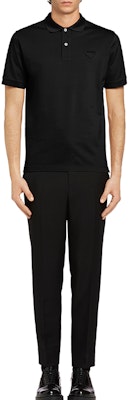 普拉达黑色纯棉直筒短袖POLO衫 UJN444-XGS-F0002-S-181 Lookbook 普拉达黑色纯棉直筒短袖POLO衫 UJN444-XGS-F0002-S-181