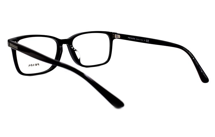 PRADA Black Square Optical Eyeglasses Frame for Men (Prescription Compatible) 0PR14WVF1AB1O156 圖 4