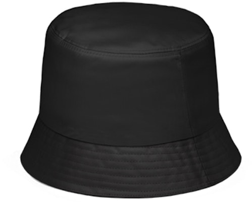 Sombrero de Cubo PRADA Negro de Tela Sarga con Logo Triángulo para Hombre. 2HC137-2DXI-F0002 Lookbook Sombrero de Cubo PRADA Negro de Tela Sarga con Logo Triángulo para Hombre. 2HC137-2DXI-F0002