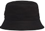 Shop Sombrero de Cubo PRADA Negro de Tela Sarga con Logo Triángulo para Hombre. 2HC137-2DXI-F0002
