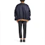 Shop PRADA Blue Logo Patch Zip-Up Long Sleeve Jacket SGB895-1WQ8-F0ABM-S-212