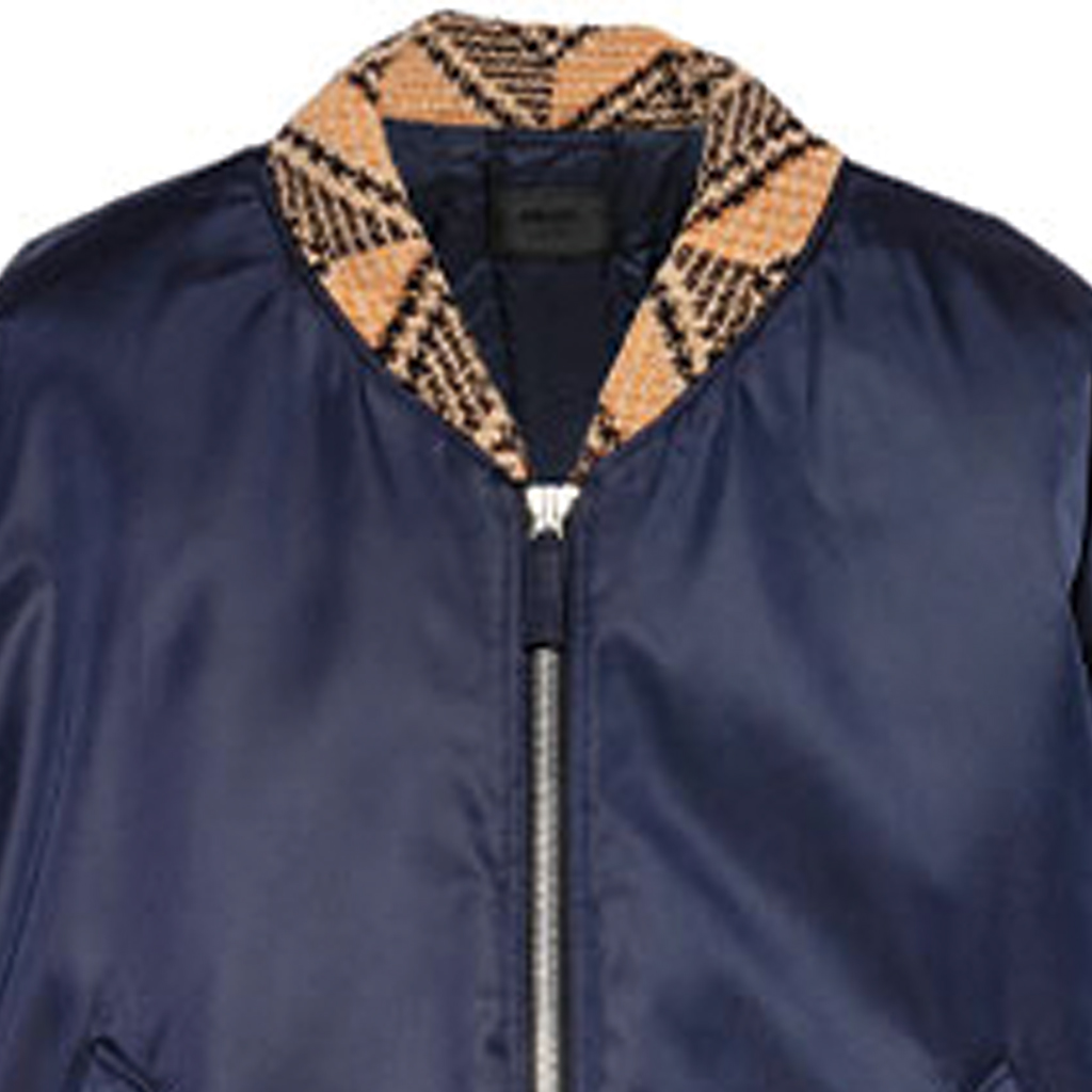 PRADA Blue Logo Patch Zip-Up Long Sleeve Jacket SGB895-1WQ8-F0ABM-S-212 圖 6