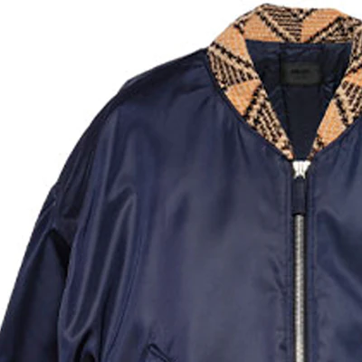 PRADA Blue Logo Patch Zip-Up Long Sleeve Jacket SGB895-1WQ8-F0ABM-S-212 Sizing PRADA Blue Logo Patch Zip-Up Long Sleeve Jacket SGB895-1WQ8-F0ABM-S-212