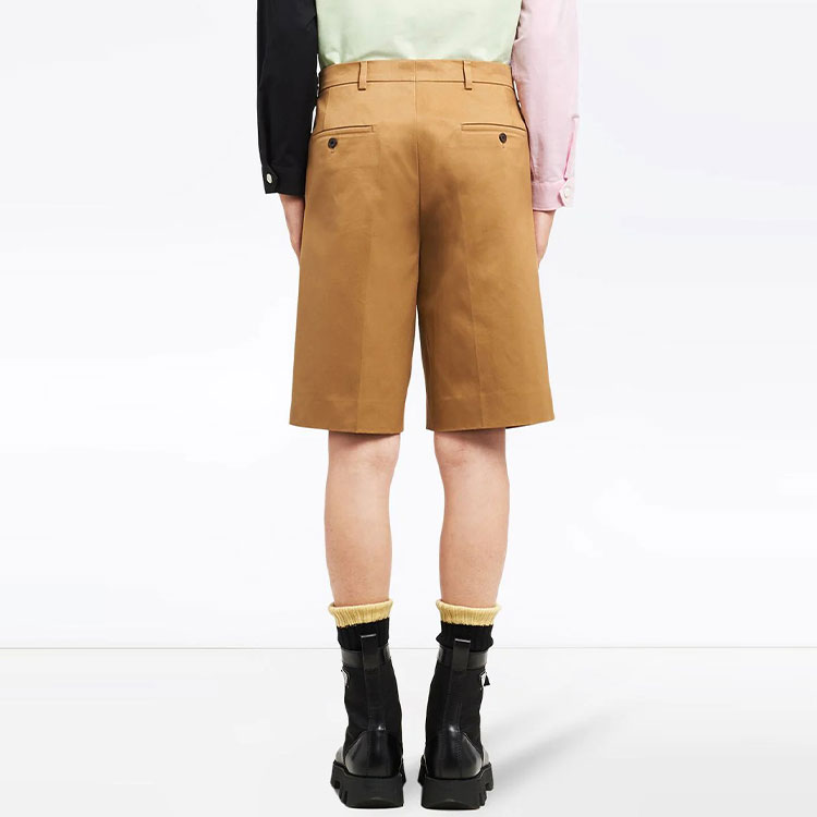 PRADA Brown Bermuda Casual Shorts with Front Pleat Detailing UP0086-1UPX-F0065-S-201 圖 4
