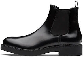 Prada Brushed Calf Leather Chelsea Boot 'Black' 2TE168-P39-F0002 Prada Brushed Calf Leather Chelsea Boot 'Black' 2TE168-P39-F0002