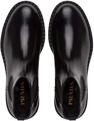 Prada Brushed Calf Leather Chelsea Boot 'Black' 2TE168-P39-F0002 Lookbook Prada Brushed Calf Leather Chelsea Boot 'Black' 2TE168-P39-F0002