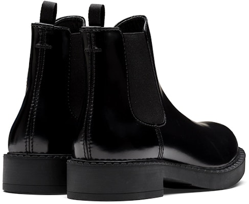 Prada Brushed Calf Leather Chelsea Boot 'Black' 2TE168-P39-F0002 Shop Prada Brushed Calf Leather Chelsea Boot 'Black' 2TE168-P39-F0002
