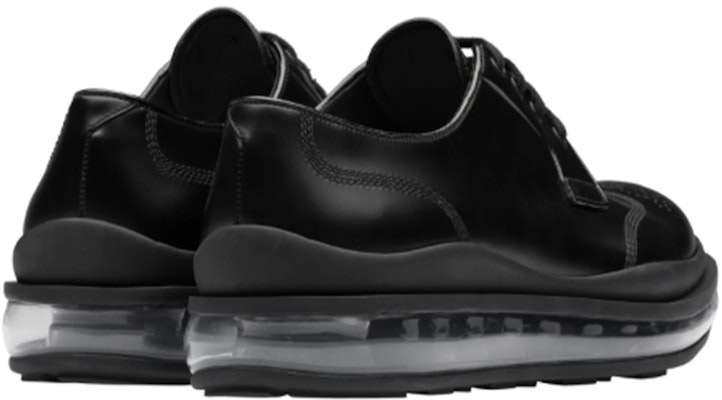 Prada Kasut Derby Kulit Berus 'Hitam' 2EG299_B4L_F0002 Lookbook Prada Kasut Derby Kulit Berus 'Hitam' 2EG299_B4L_F0002