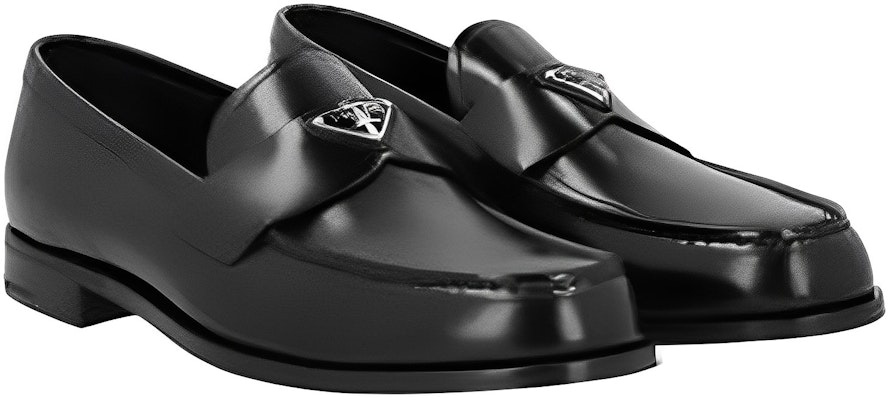 프라다 블랙 가죽 슬립온 캐주얼 슈즈  (41 characters) 2DB205_055_F0002 Shop 프라다 블랙 가죽 슬립온 캐주얼 슈즈  (41 characters) 2DB205_055_F0002