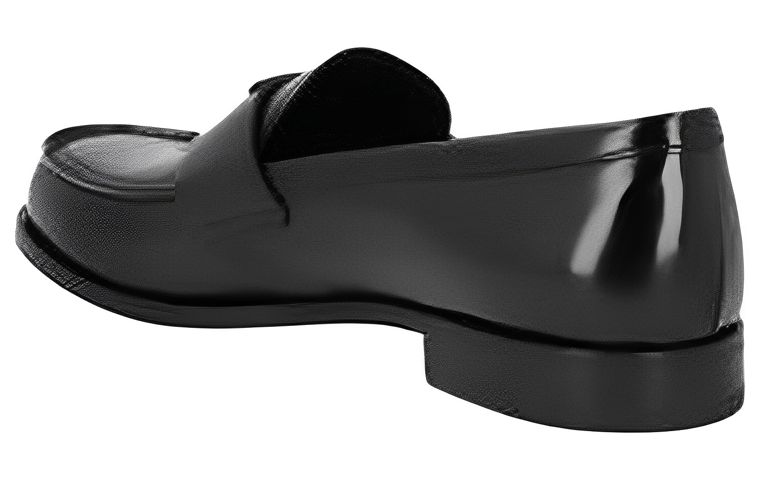 Purchase プラダ レザー スリッポン カジュアルシューズ (黒) 2DB205_055_F0002