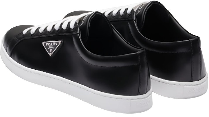 Prada Brushed Leather Sneaker 'Black' 2EE376_3F0E_F0632 Shop Prada Brushed Leather Sneaker 'Black' 2EE376_3F0E_F0632