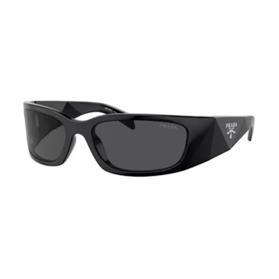 PRADA Butterfly Design Acetate Sunglasses Unisex Black/White 0PR A14S