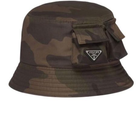 PRADA Camouflage Leather Bucket Hat Green for Men. 105373237 Buy PRADA Camouflage Leather Bucket Hat Green for Men. 105373237