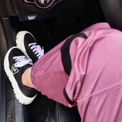 Prada Canvas Low-Top Platform Sneakers 'Black Triangle Logo' 1E260MF050MMS Shop Prada Canvas Low-Top Platform Sneakers 'Black Triangle Logo' 1E260MF050MMS