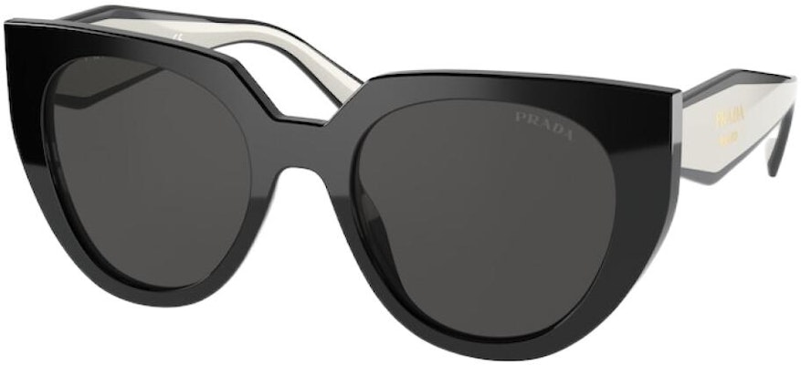 Cermin Mata Cat-Eye PRADA Hitam Putih Unisex Sedia Preskripsi PR14WS09Q5S0 Order Cermin Mata Cat-Eye PRADA Hitam Putih Unisex Sedia Preskripsi PR14WS09Q5S0