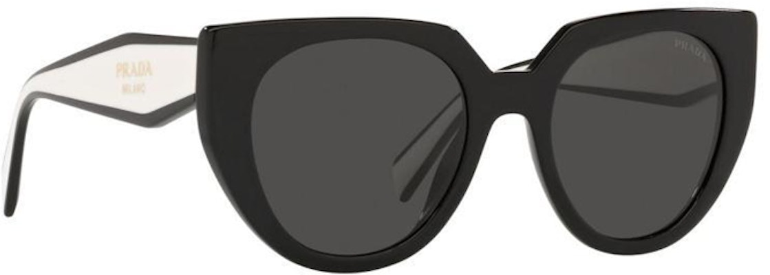 Cermin Mata Cat-Eye PRADA Hitam Putih Unisex Sedia Preskripsi PR14WS09Q5S0 Lookbook Cermin Mata Cat-Eye PRADA Hitam Putih Unisex Sedia Preskripsi PR14WS09Q5S0