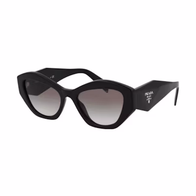 PRADA Cat Eye Black Acetate Sunglasses 0PR07YS1AB0A7