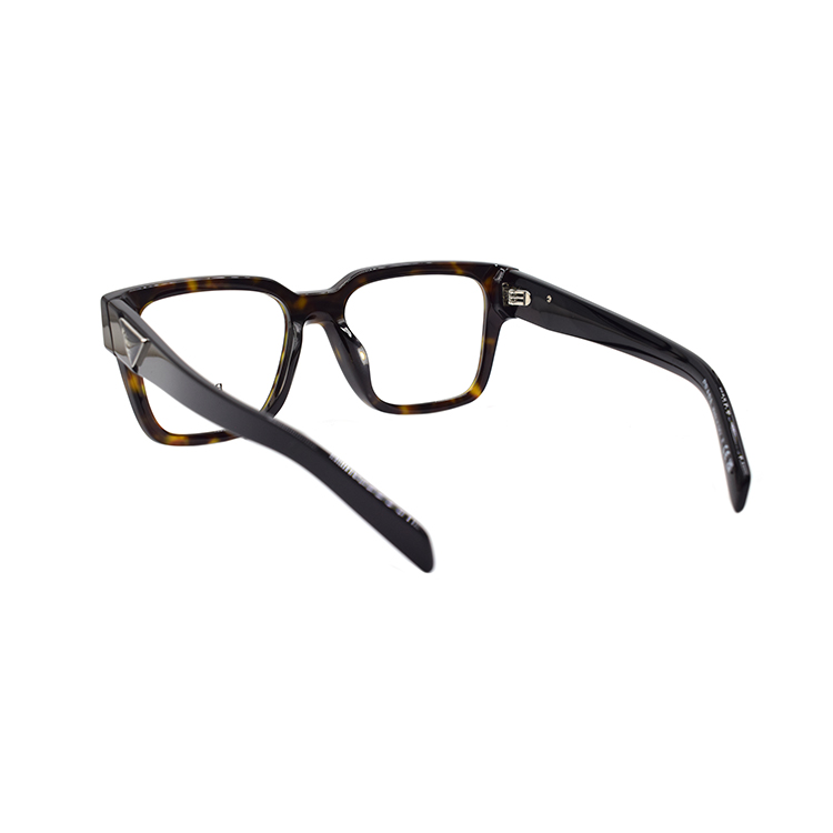 Shop PRADA Catwalk Series Tortoiseshell Square Optical Glasses for Men. VPR08Z-F 2AU-1O1