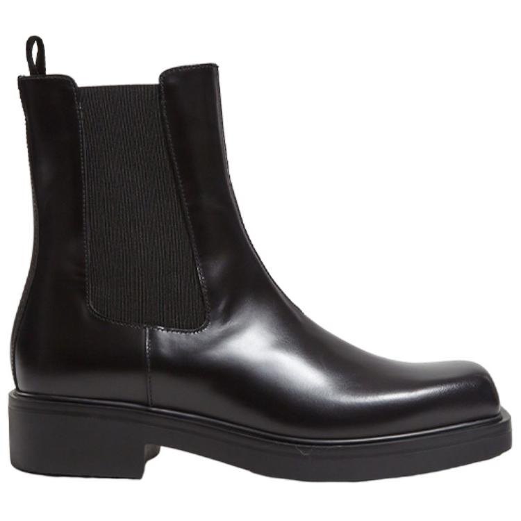 Order Prada Chelsea Boots 'Kulit Beludru Hitam Hujung Petak' 2UG006_B4L_F0002