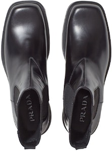 普拉达切尔西靴“黑色丝绒皮革方头” 2UG006_B4L_F0002 Shop 普拉达切尔西靴“黑色丝绒皮革方头” 2UG006_B4L_F0002